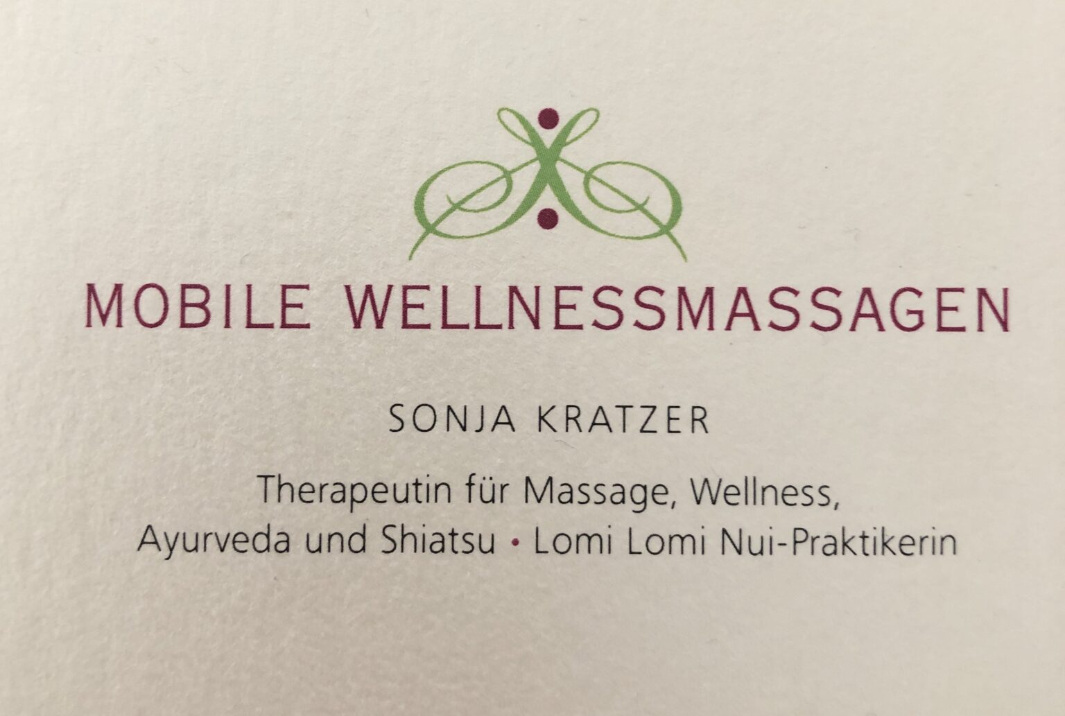 Mobile Wellnessmassagen Sonja Kratzer S Gutscheine Regional